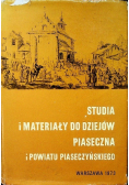 Studia i materiały do dziejów Piaseczna i powiatu piaseczyńskiego