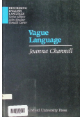 Describing English Language: Vague Language
