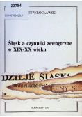 Śląsk a czynniki zewnętrzne w XIX-XX wieku