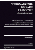 Wprowadzenie do nauk prawnych Leksykon tematyczny