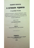 Wiadomości historyczne o sztukach pięknych Tom I Reprint z 1847 r.