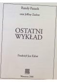 Ostatni wykład