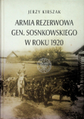 Armia Rezerwowa generała Sosnkowskiego w roku 1920