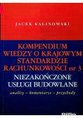 Kompendium wiedzy o Krajowym Standardzie Rachunkowości 3 Niezakończone usługi budowlane