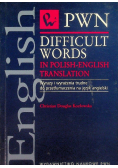 Difficult Words in Polish English Translation