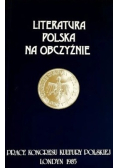 Literatura polska na obczyźnie Tom 5