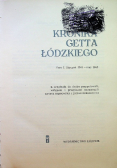 Kronika Getta Łódzkiego Tom I