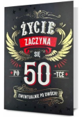 Karnet B6 Urodziny 50