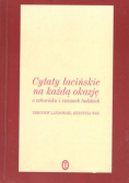 Cytaty łacińskie na każdą okazję