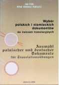 Wybór polskich i niemieckich  dokumentów