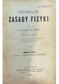 Pierwsze zasady fizyki 1904 r.