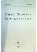 Polski słownik biograficzny tom XXXVIII