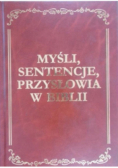 Myśl sentencje przysłowia w Biblii
