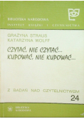Czytać nie czytać kupować nie kupować