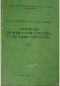Materiały do wykładów i ćwiczeń z inżynierii chemicznej