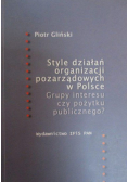 Style działań organizacji pozarządowych w Polsce