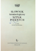 Słownik terminologiczny sztuk pięknych