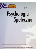 Psychologia społeczna Nr 1 / 06