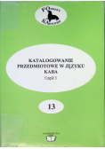 Katalogowanie przedmiotowe w języku KABA Część I