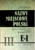 Nazwy miejscowe Polski Tom III