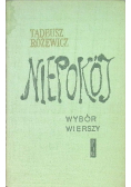 Niepokój wybór wierszy