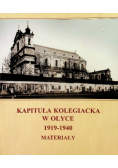 Kapituła Kolegiacka W Ołyce 1919 - 1940 Materiały
