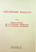 Lekcjonarz Mszalny Tom V