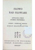 Słowo nad słowami Antologia poezji Starego Przymierza