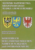Słownik nazewnictwa krajoznawczego Śląska i Ziemi Lubuskiej