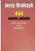 444 zdania polskie Znane wypowiedzi cytaty powiedzenia
