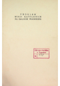 Problem misji katolickich na dalekim wschodzie 1939 r.