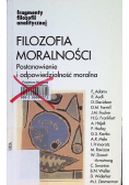 Filozofia moralności. Postanowienie i odpowiedzialność moralna