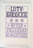 Listy katolickie Wstęp przekład komentarz