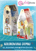 Kolorowanki domki Ulica budowlana i strażacka