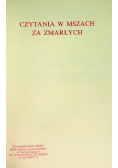 Czytania w Mszach za zmarłych
