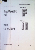 Charakterystyki stali Stale narzędziowe Tom II