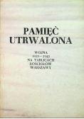 Pamięć utrwalona wojna 1939 - 1945 na tablicach kościołów Warszawy