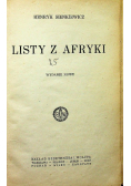 Listy z Afryki, 1923 r.