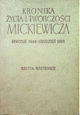 Kronika życia i twórczości Mickiewicza Styczeń 1848 Grudzień 1849