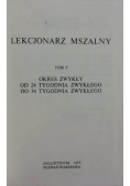 Lekcjonarz mszalny Tom V
