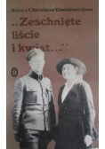 Zeschnięte liście i kwiat