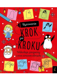Rysowanie krok po kroku Mikołaje pingwiny i inne zimowe obrazki