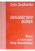 Zarębianka Zofia - Świadectwo słowa