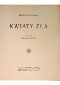 Kwiaty zła, 1927 r.