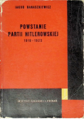 Powstanie partii hitlerowskiej 1919 1923