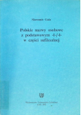 Polskie nazwy osobowe z podstawowym -l-/-ł- w części sufiksalnej