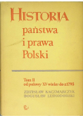 Historia państwa i prawa Polski Tom II