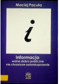 Informacja wolne dobro publiczne nie chronione autorskoprawne