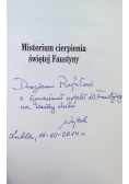 Misterium cierpienia świętej Faustyny
