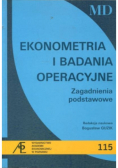 Ekonometria i badania operacyjne